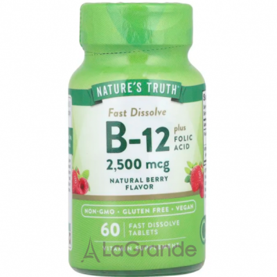 Nature's Truth Vitamin B-12 Folic Acid 2500 mcg Natural Berry ����������� ������� 