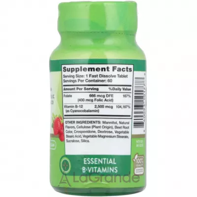 Nature's Truth Vitamin B-12 Folic Acid 2500 mcg Natural Berry ����������� ������� 