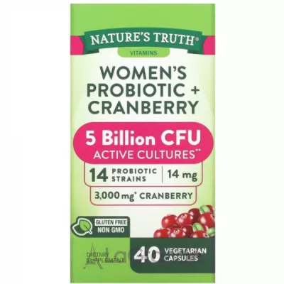 Nature's Truth Women's Probiotic+Cranberry ����������� ������� ���������� ��� ������ � ������� 5 ���� ���