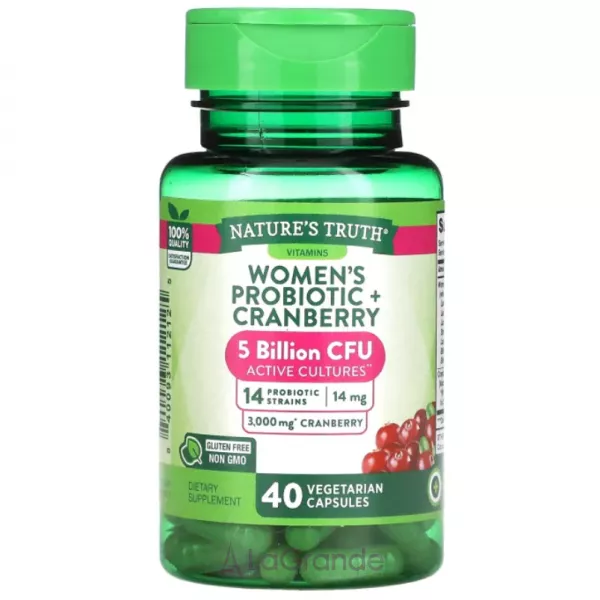 Nature's Truth Women's Probiotic+Cranberry ĳ������ ������� ��������� ��� ���� � ���������� 5 ����  ���