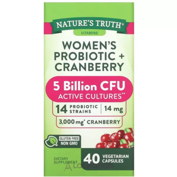 Nature's Truth Women's Probiotic+Cranberry ĳ������ ������� ��������� ��� ���� � ���������� 5 ����  ���