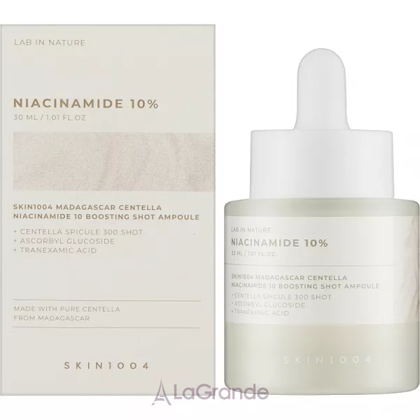 Skin1004 Madagascar Centella Niacinamide 10 Boosting Shot Ampoule ��������� ��� ���� � ������������ 10%