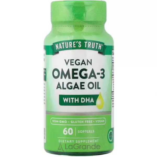 Nature's Truth Vegan Omega-3 Algae Oil ĳ������ ������� �����-3 � �볿 � ���������� � ���