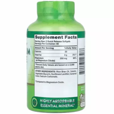 Nature's Truth Magnesium Citrate 250 mg ĳ������ ������� 