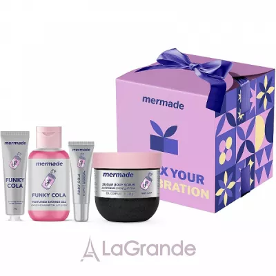 Mermade Funky Cola �������������� ���������� ����� (lip/gloss/10g + sh/gel/100ml + b/scr/200g + h/cr/30g)