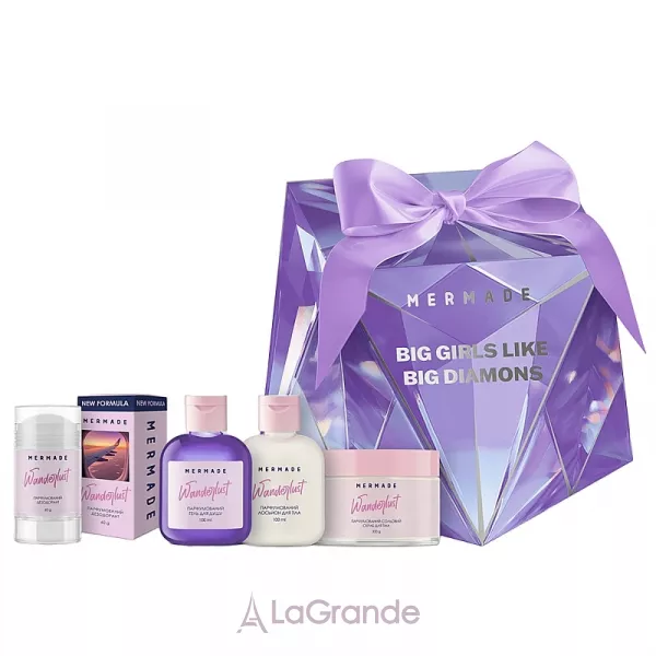 Mermade Wanderlust Diamond ��������������� ���������� ����� (sh/gel/100ml + deo/60g + b/lot/100ml + scr/300g)
