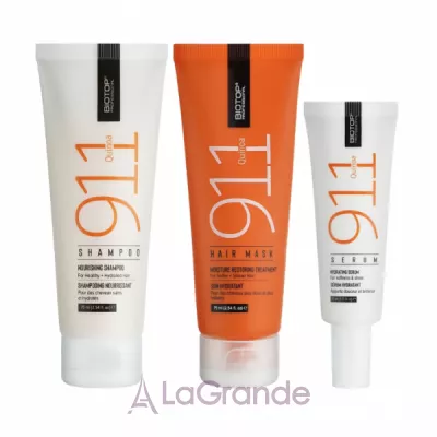 Biotop 911 Hydration Travel Kit Quinoa �������� ���� ��� ������ �� ������������ ������� (sh/75ml + mask/75ml + serum/30ml)