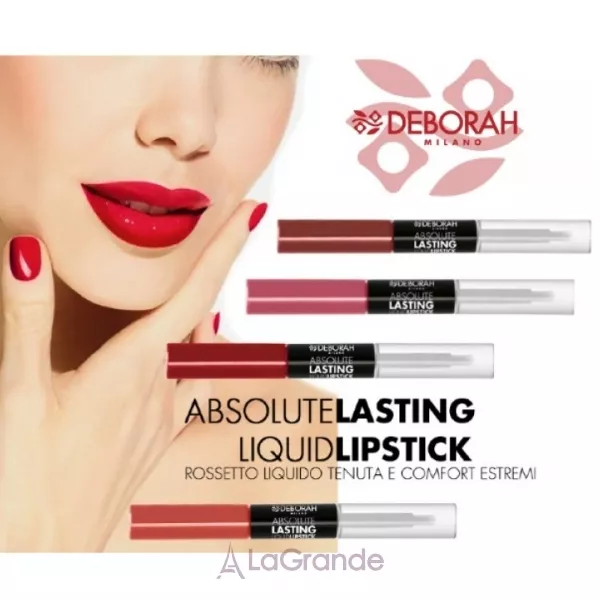 Deborah Absolute Lasting Liquid Lipstick ������ �� ������� ��� ��� 2 � 1
