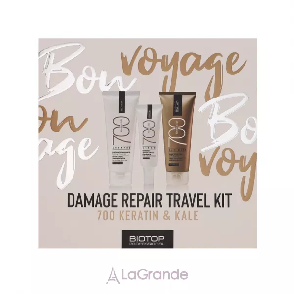 Biotop Professional 700 Travel Keratin + Kale �������� ���� ��� ������, ��������, ������������ ������� (sh/75ml + mask/75ml + serum/30ml)