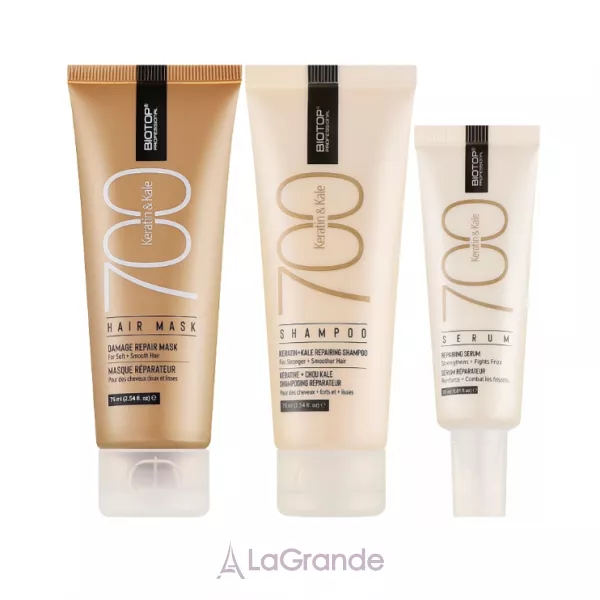 Biotop Professional 700 Travel Keratin + Kale �������� ���� ��� ������, ��������, ������������ ������� (sh/75ml + mask/75ml + serum/30ml)