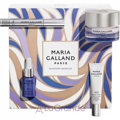 Maria Galland Paris Nourishing Holiday Set ���� (mascara/8ml + f/ser/15ml + eye/cr/15ml + f/cr/50ml)