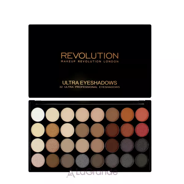 Makeup Revolution Ultra Eyeshadows Palette Flawless 2 ������� ����� ��� ���, 32 �������