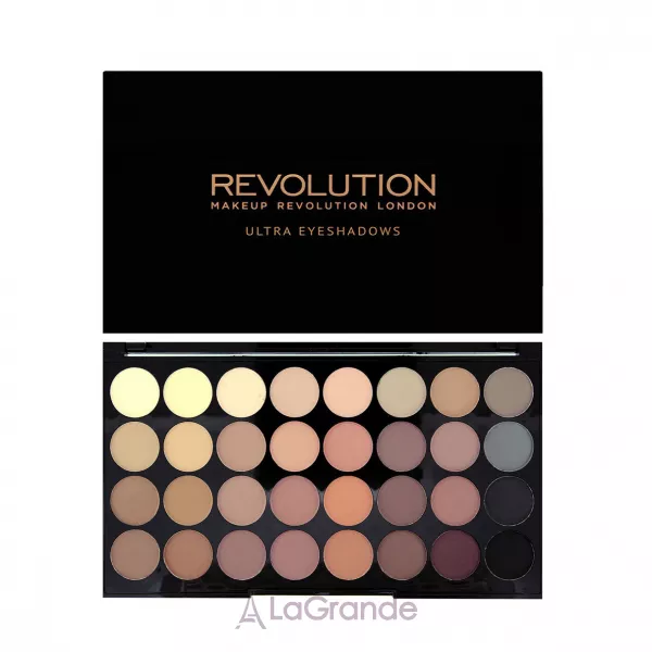 Makeup Revolution Ultra Eyeshadows Palette Flawless Matte ������� ����� ��� ���, 32 �������
