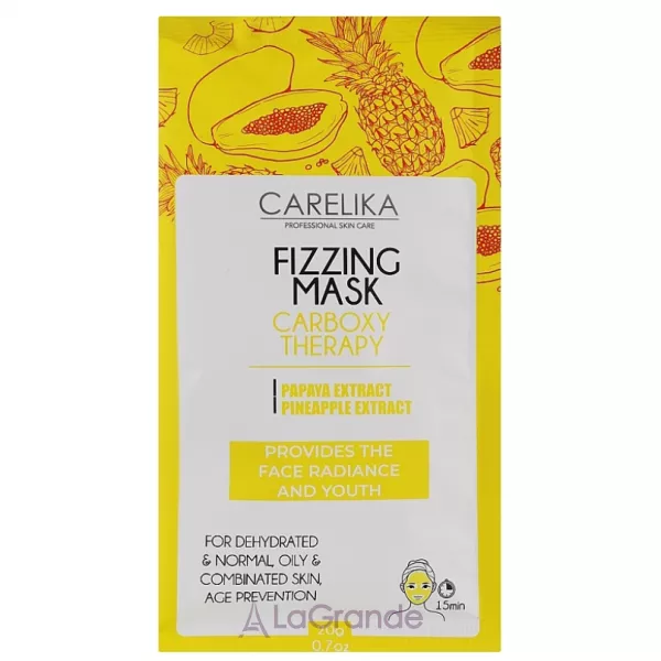 Carelika Fizzing Mask Carboxy Therapy ������ ����� ��� ���� � �������� ���������������
