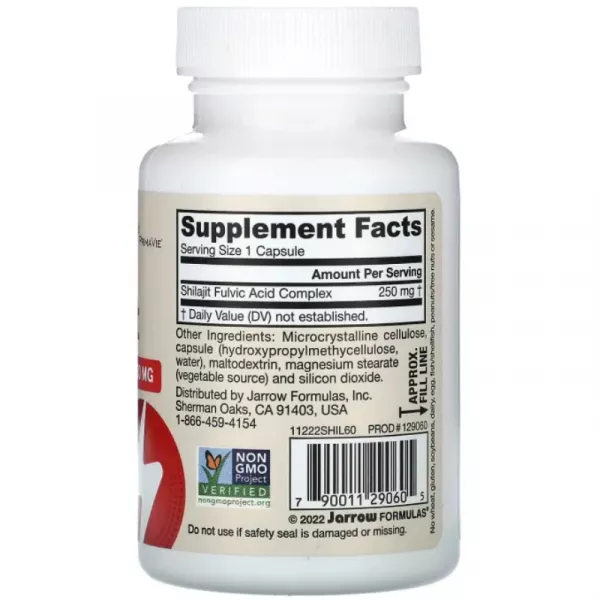 Jarrow Formulas Vegan Shilajit Fulvic Acid Complex ��������������� �������� � ��쳺 �� �������������� 250 ��