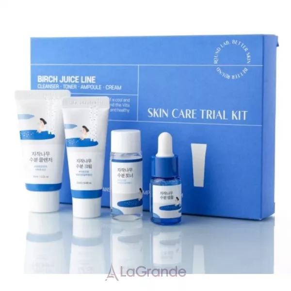 Round Lab Birch Juice Trial Kit ����� ������� � ��������� ����� (gel/30ml + toner/20ml + serum/10ml + cr/20ml)
