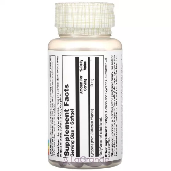Solaray  Lycopene 10 mg ����������� ������� 