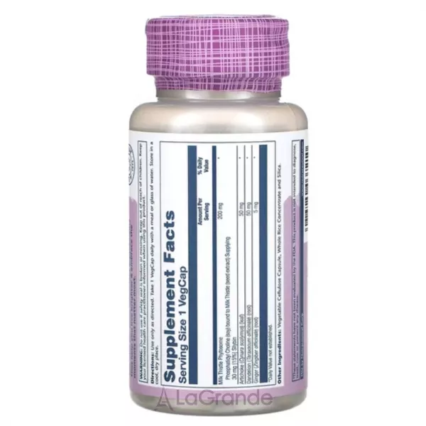 Solaray Milk Thistle Phytosome 200mg ĳ������ ������� 