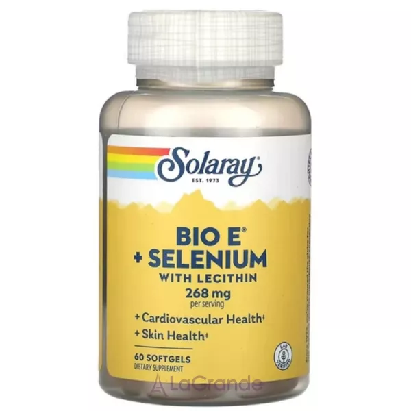 Solaray Bio Vitamin E � Selenium 268 mg ³���� E �� ������� 268 ��