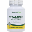 NaturesPlus Vitamin E 400IU with Mixed Tocopherols 60pcs