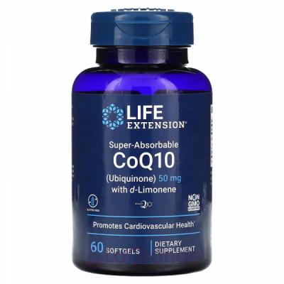 Life Extension Super-Absorbable CoQ10 (Ubiquinone) 50 mg with d-Limonene ĳ������ ������� 