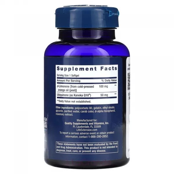 Life Extension Super-Absorbable CoQ10 (Ubiquinone) 50 mg with d-Limonene ĳ������ ������� 