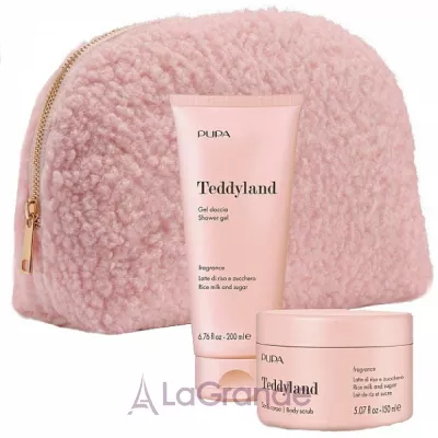 Pupa Teddyland Rice Milk And Sugar ���� ������� ������ � ����� (b/scrub/150ml + s/gel/200ml + bag)