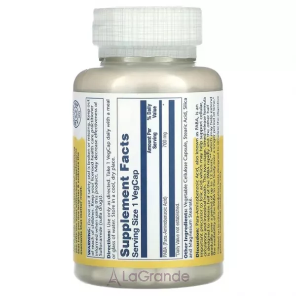 Solaray PABA 700 mg ĳ������ ������� 