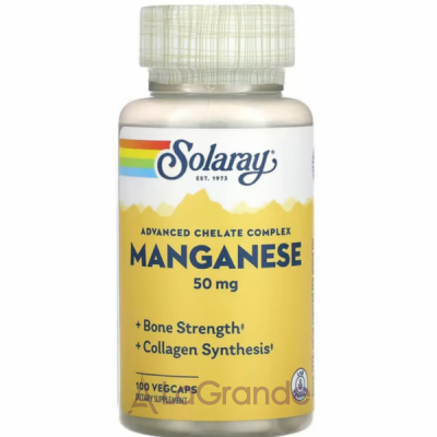 Solaray Manganese 50 mg ����������� ������� 