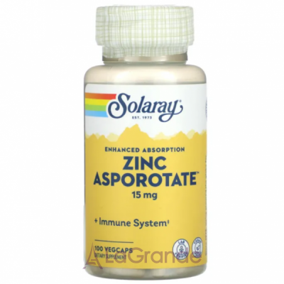 Solaray Zinc Asporotate 15 mg ����������� ������� 