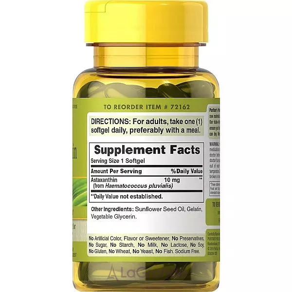 Puritan's Pride Natural Astaxanthin 10 mg ĳ������ ������� 
