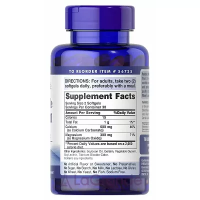 Puritan's Pride Absorbable Calcium Plus Magnesium ĳ������ ������� 