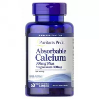 Puritan's Pride Absorbable Calcium Plus Magnesium ����������� ������� "������� ���� ������", 600 ��/300 ��