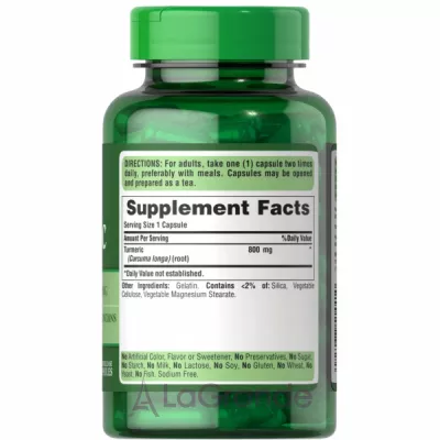 Puritan's Pride Turmeric 800 mg ĳ������ ������� 