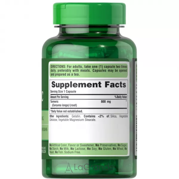 Puritan's Pride Turmeric 800 mg ĳ������ ������� 