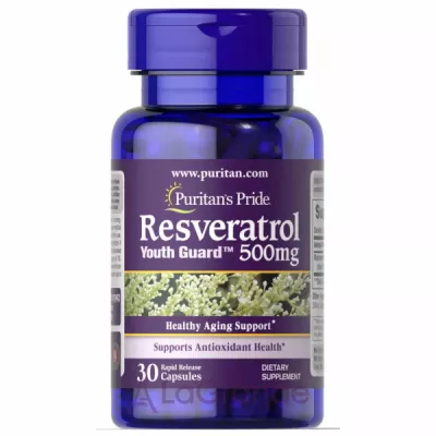 Puritan's Pride Resveratrol 500 mg ĳ������ ������� ��� ���������������� ������� 