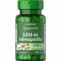 Puritan's Pride KSM-66 Ashwagandha 450 mg ����������� ������� "���������", 450 ��