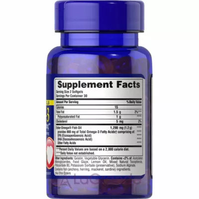 Puritan's Pride Omega-3 Fish Oil 1290 mg ĳ������ ������� 