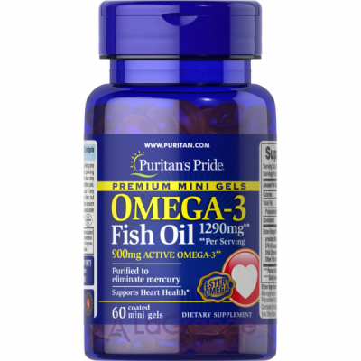 Puritan's Pride Omega-3 Fish Oil 1290 mg ĳ������ ������� 
