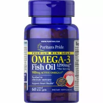 Puritan's Pride Omega-3 Fish Oil 1290 mg ����������� ������� "�����-3 ����� ���", 1290 ��, ����-�������