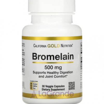 California Gold Nutrition Bromelain 500 mg ����������� ������� 