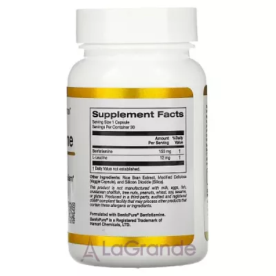 California Gold Nutrition Benfotiamine 150 mg ����������� ������� 