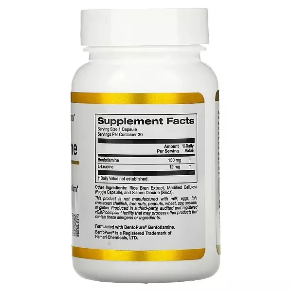 California Gold Nutrition Benfotiamine 150 mg ĳ������ ������� 