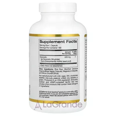 California Gold Nutrition Quercetin 500 mg ����������� ������� 