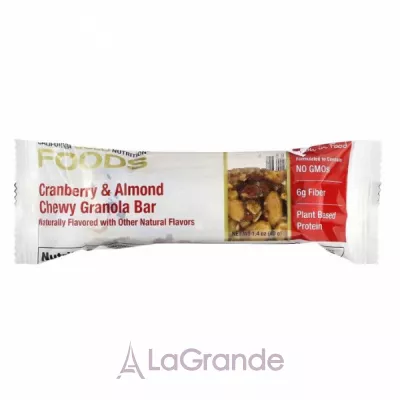 California Gold Nutrition Foods Cranberry & Almond Chewy Granola Bar �������� 