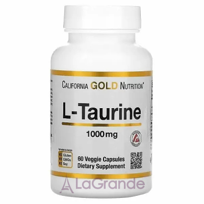 California Gold Nutrition L-Taurine 1000 mg ����������� ������� 