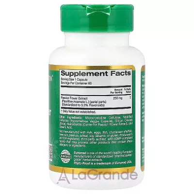 California Gold Nutrition Passion Flower 250 mg ����������� ������� 