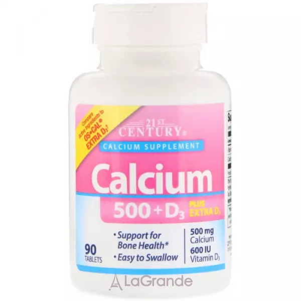 21st Century Calcium 500 + D3 ĳ������ ������� 