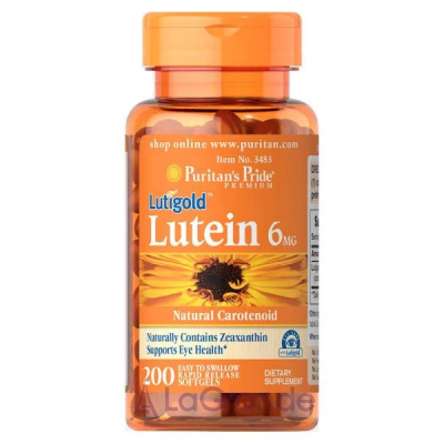 Puritan's Pride Lutein 6 mg with Zeaxanthin ĳ������ ������� 