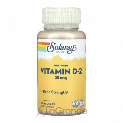 Solaray Vitamin D-2 25 mcg ����������� ������� 